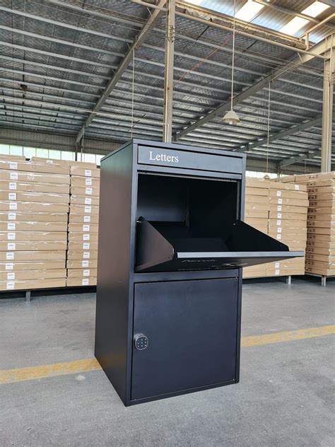 metal package drop box|metal parcel delivery box.